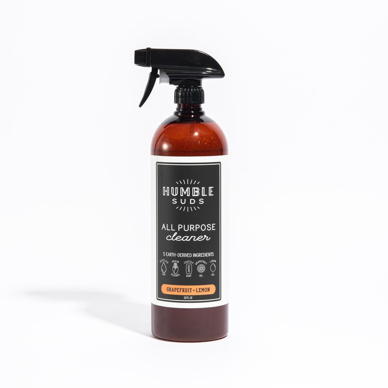 Grapefruit Lemon All Purpose Cleaner, Essential Oil Kitchen & Bath Cleaner
