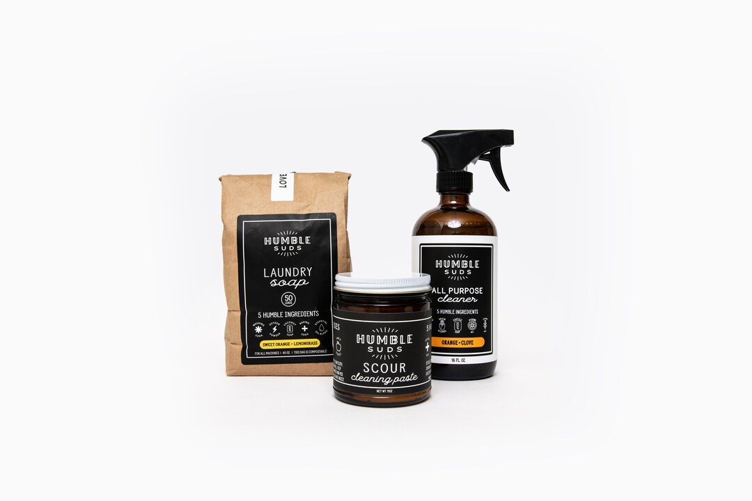 Cleaning Starter Kit Natural Cleaning Supplies Nontoxic Cleaning Kit