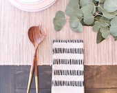 SALE // 100% Linen Napkin, Set of 4 Cloth Napkins, Natural Striped Dinner Napkin - Wedding Gift, Gifts for Mom, Gifts for Her, Housewarming