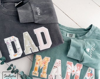 MAMA KEEPSAKE SWEATSHIRT • DaDa •  Comfort Colors • Baby Pajamas / Onesie • Mimi • Gigi • Mothers Day Gift • Sweatshirt • Pullover