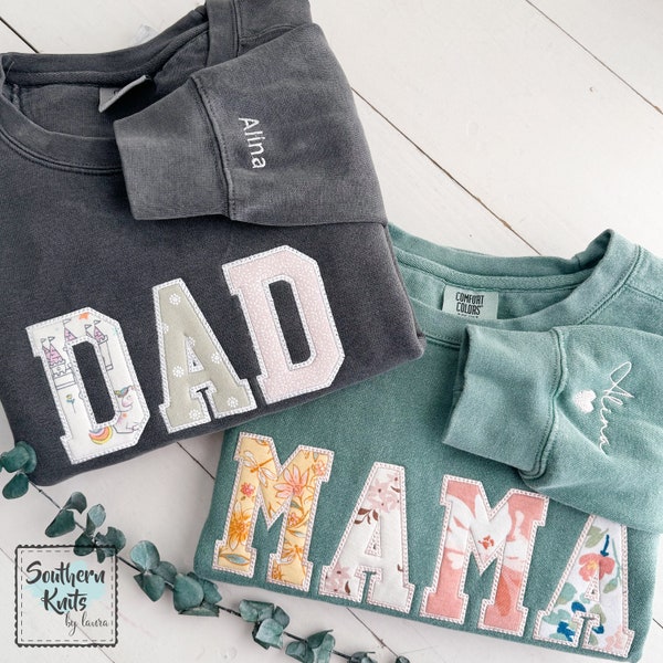 MAMA KEEPSAKE SWEATSHIRT • DaDa •  Comfort Colors • Baby Pajamas / Onesie • Mimi • Gigi • Mothers Day Gift • Sweatshirt • Pullover