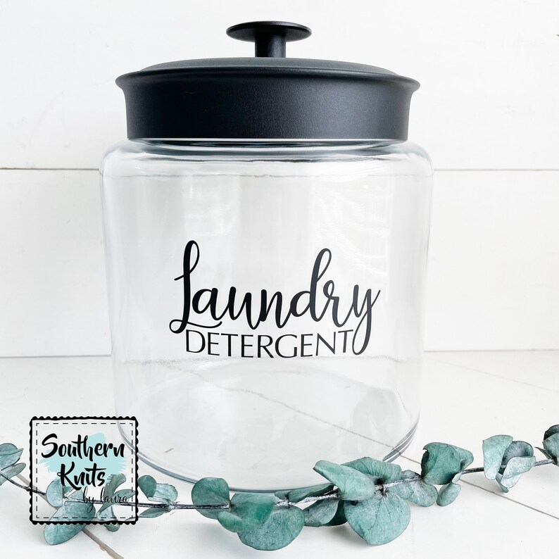 LAUNDRY JAR Laundry Room Decor Pod Canister Laundry Etsy