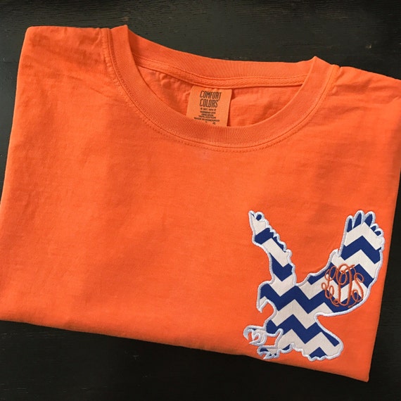 Comfort Colors Short Sleeve T Shirt With Auburn Eagle And Etsy