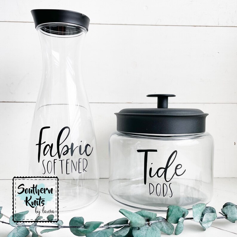 LAUNDRY JAR Laundry Room Decor Pod Canister Laundry Etsy