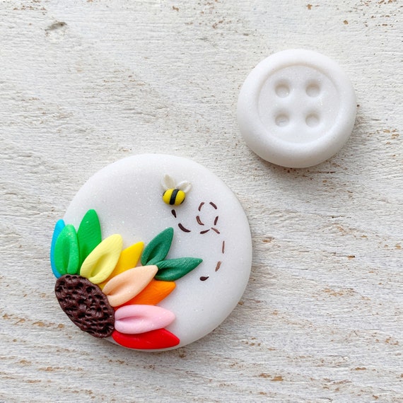 Rainbow Flower Needle Minder Rainbow Flower Needle Minder