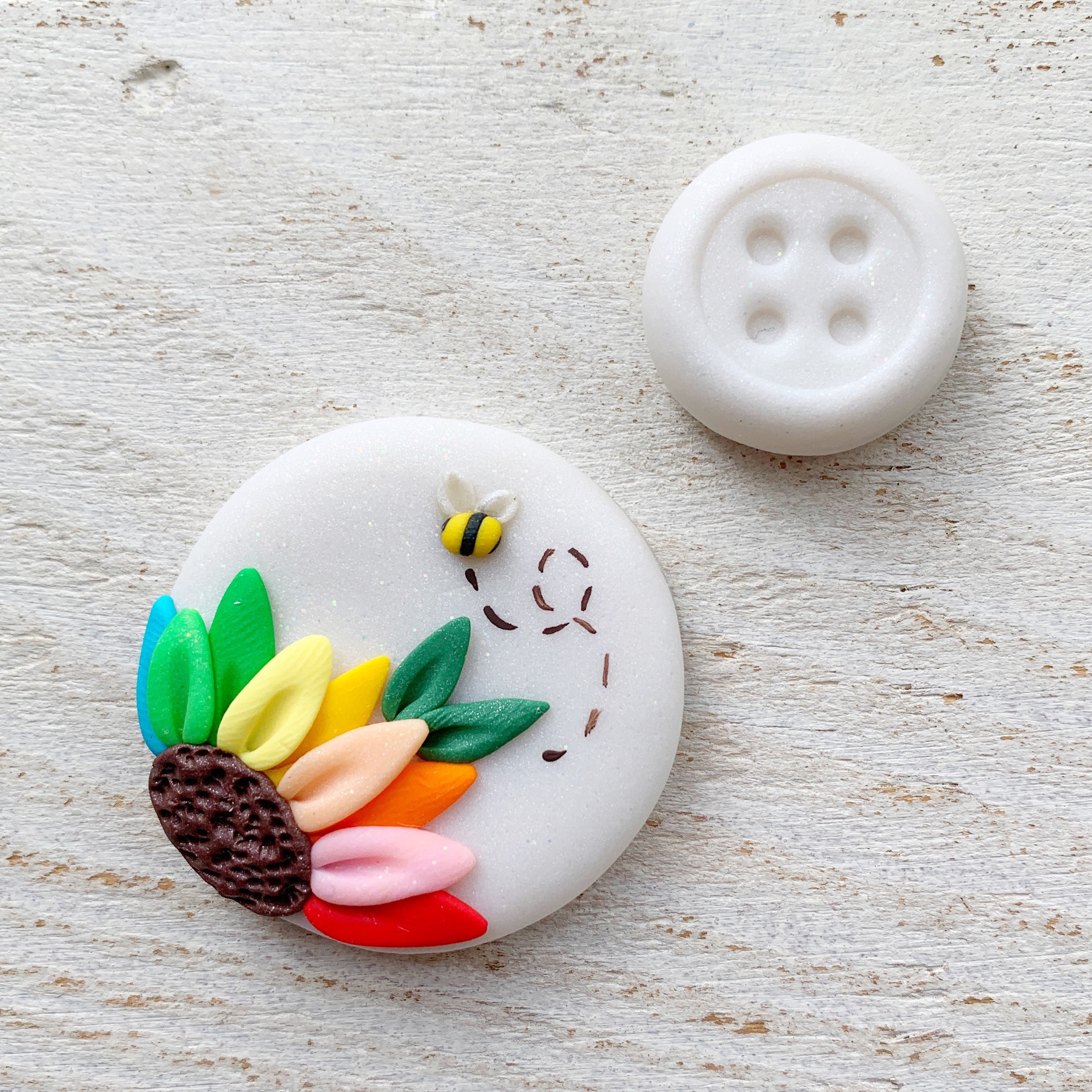 Rainbow Flower Needle Minder Rainbow Flower Needle Minder