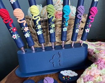 3D Printed Crochet Hook Display Holder, Crochet Accessories