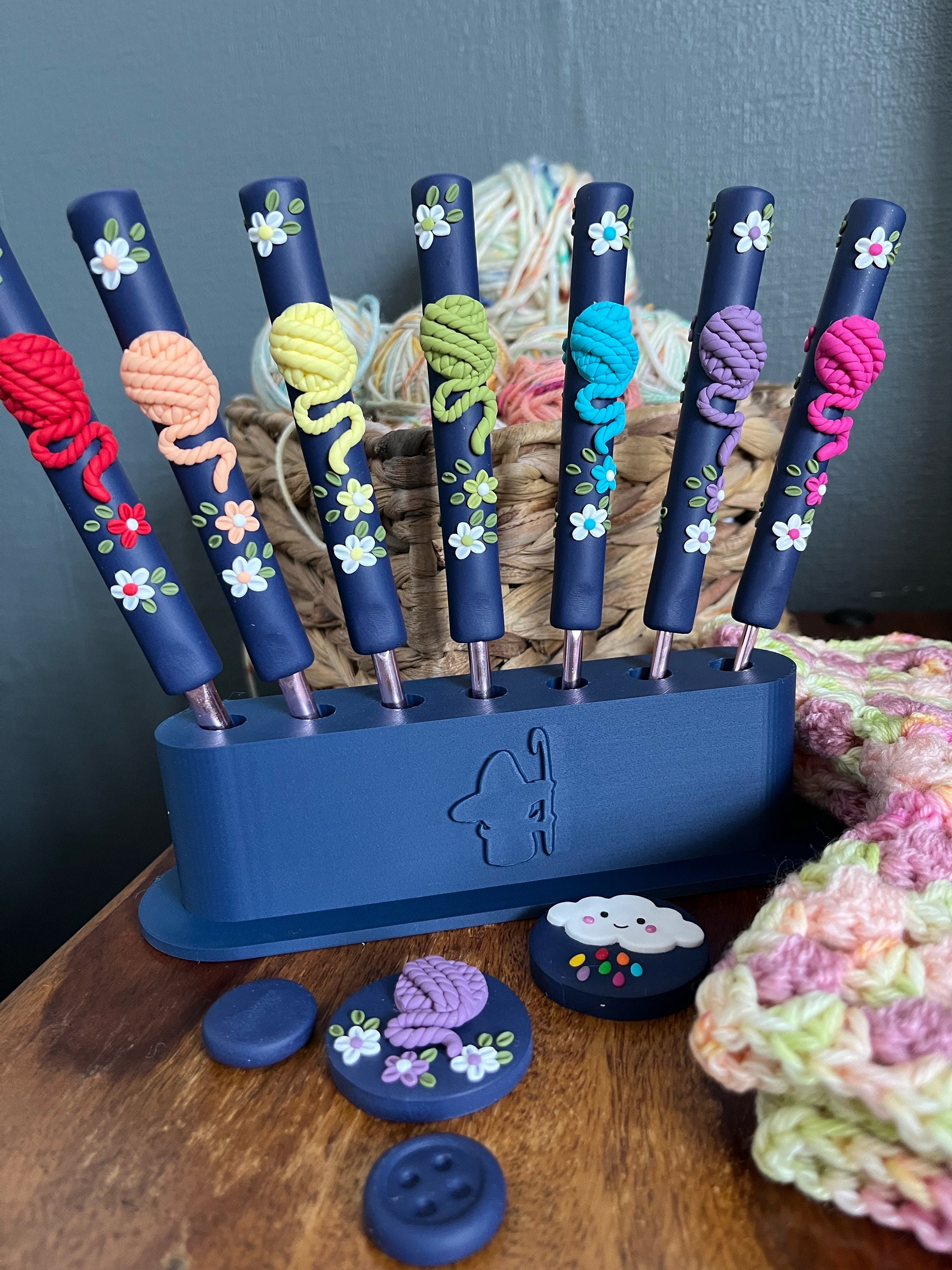 3D Printed Crochet Hook Display Holder, Crochet Accessories - Etsy
