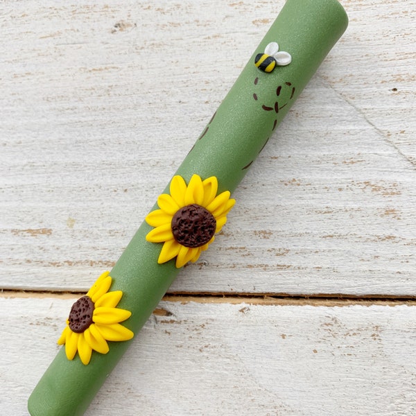 sunflower crochet hook, crochet gifts, crochet needles, flower accessories