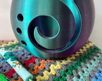 3D printed colour shift yarn bowl, yarn holder for knitting and crochet, craft gifts, choose your colour