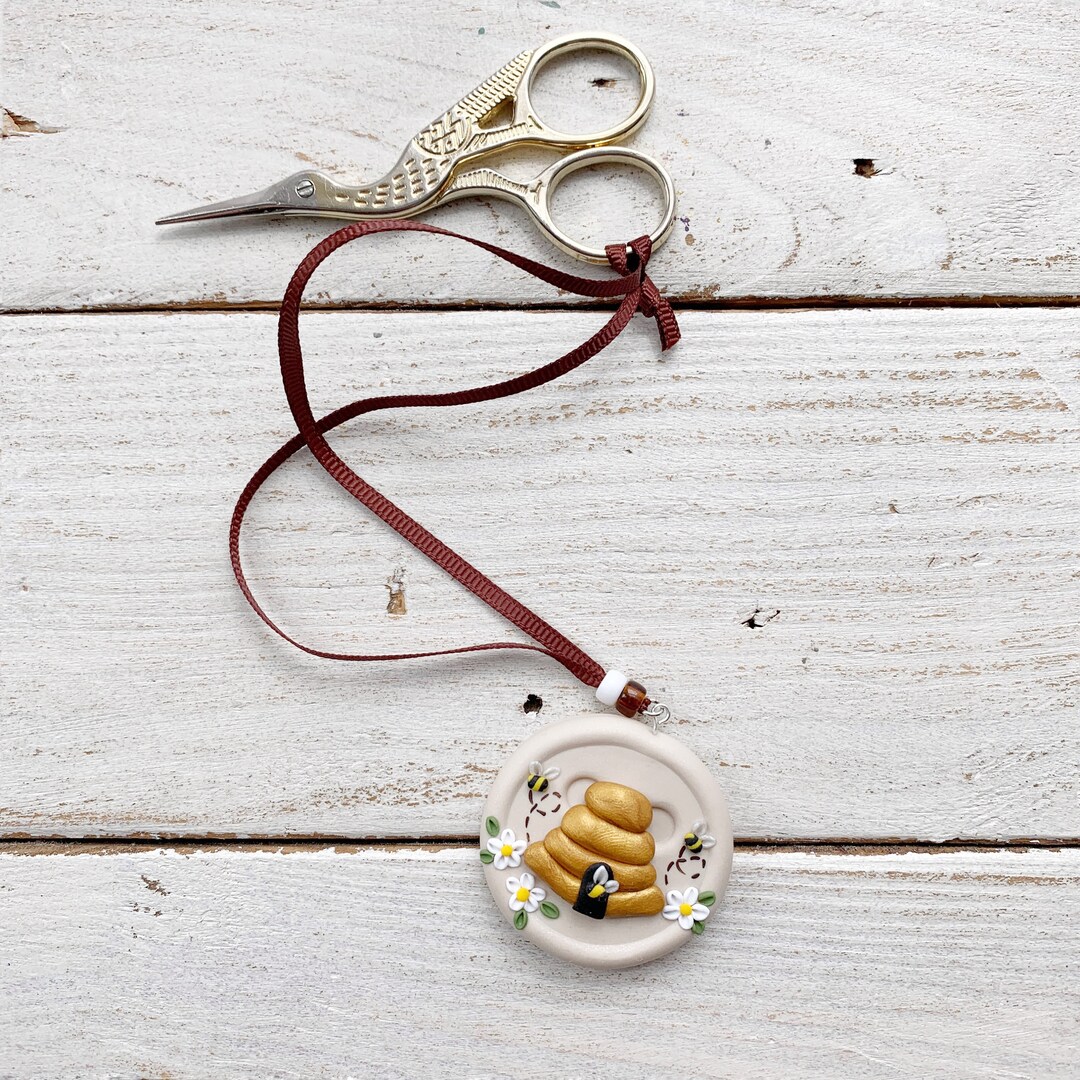 Beehive Scissor Fob, Scissor Keeper, Crochet Tools, Gift for Her