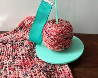 3D Printed Portable Yarn Holder, Spinning Wool Holder for Knitting and Crochet on the Move