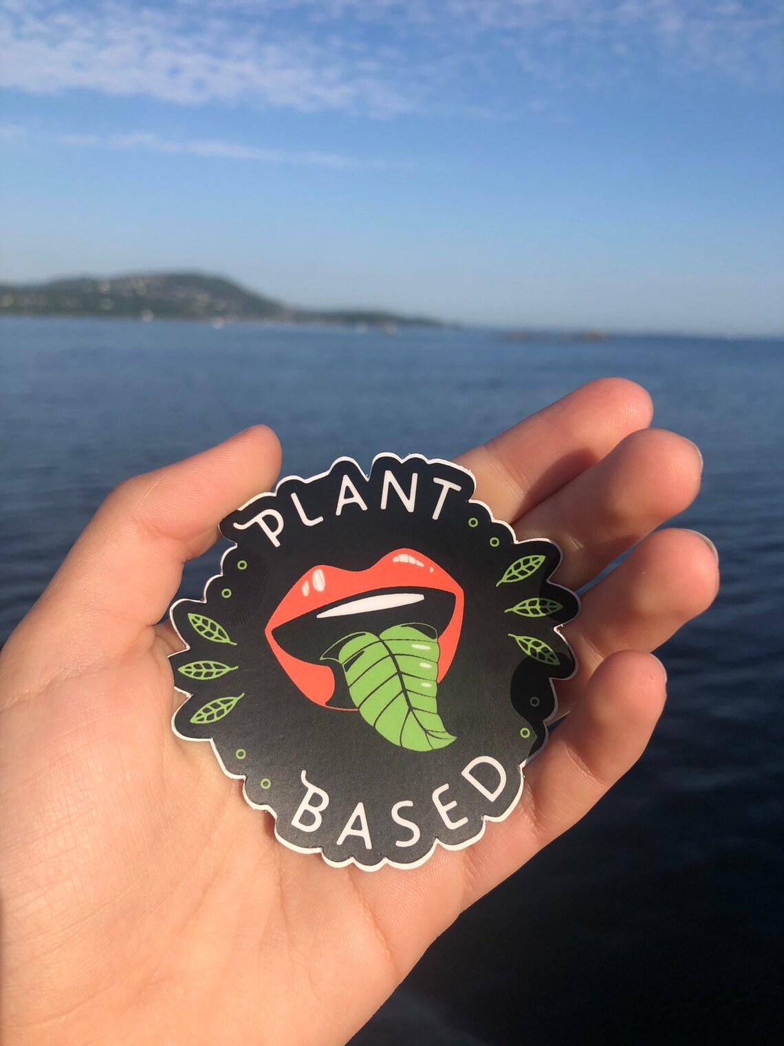PLANT BASED STICKER durable weatherproof vegan sticker Etsy