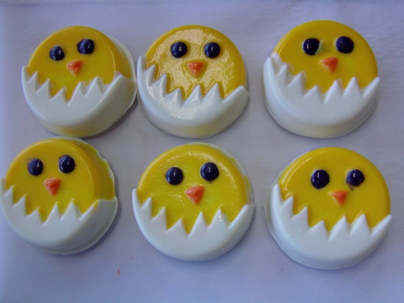 Chicken Candy Covered Cookie (6)-Perfect for Barnyard/Farm Parties/Baby Showers Il_570xn