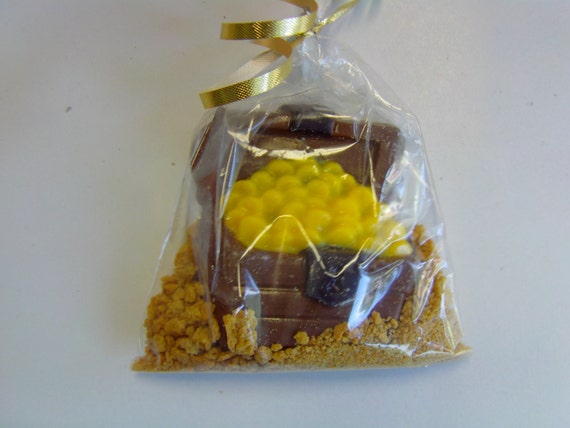 Treasure Chest In Sand Candy Favor (Set of 12)/Perfect For Jake The Pirate Theme Parties/Pirates of The Caribbean Parties/Birthday Parties Il_570xn