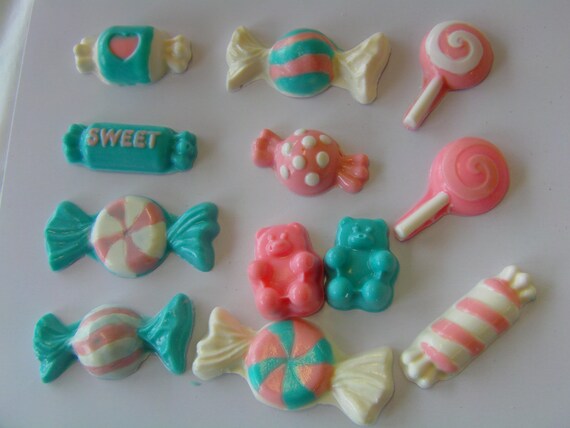 Sweet Shop/Vintage Sweet Shoppe (12)/Candy Land Theme/For Birthday Parties/Showers/ Perfect For Decorating Cakes or Cupcakes-Favor Bags Il_570xn