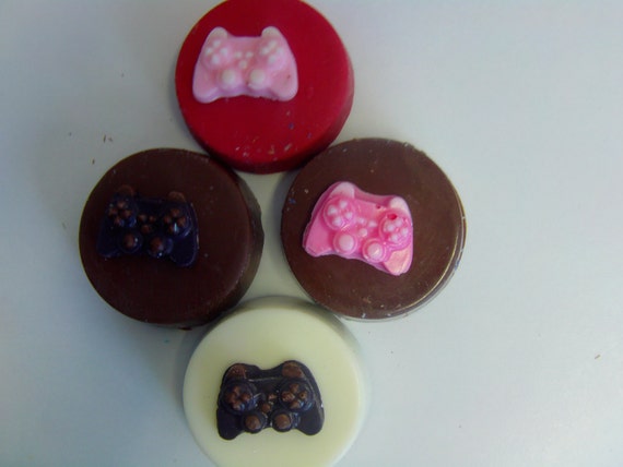Video Game Controller Candy Covered Cookies/Gamer Gift/Birthday Party Favors (12) Il_570xn