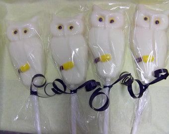 Owl Lollipops (12) FREE SHIPPING