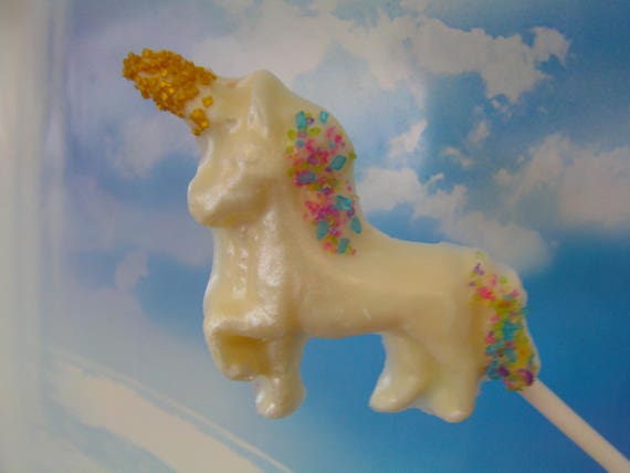 Unicorn Candy Lollipops (12)-Personalized/Pearlized Vanilla Flavor-First Birthday/Favors/Cupcake Toppers/Showers/Weddings Il_570xn