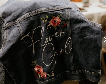 Chaqueta personalizada flower girl