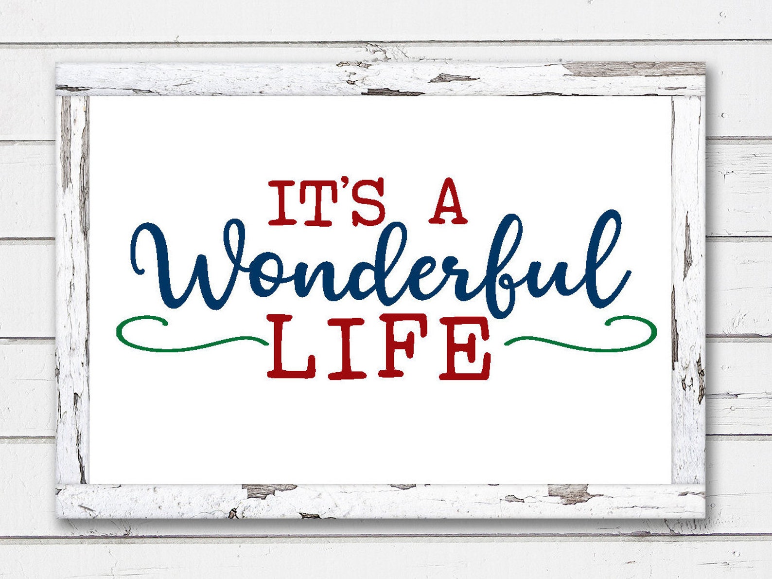 Its a Wonderful Life Wonderful Life Svg Christmas Sayings | Etsy
