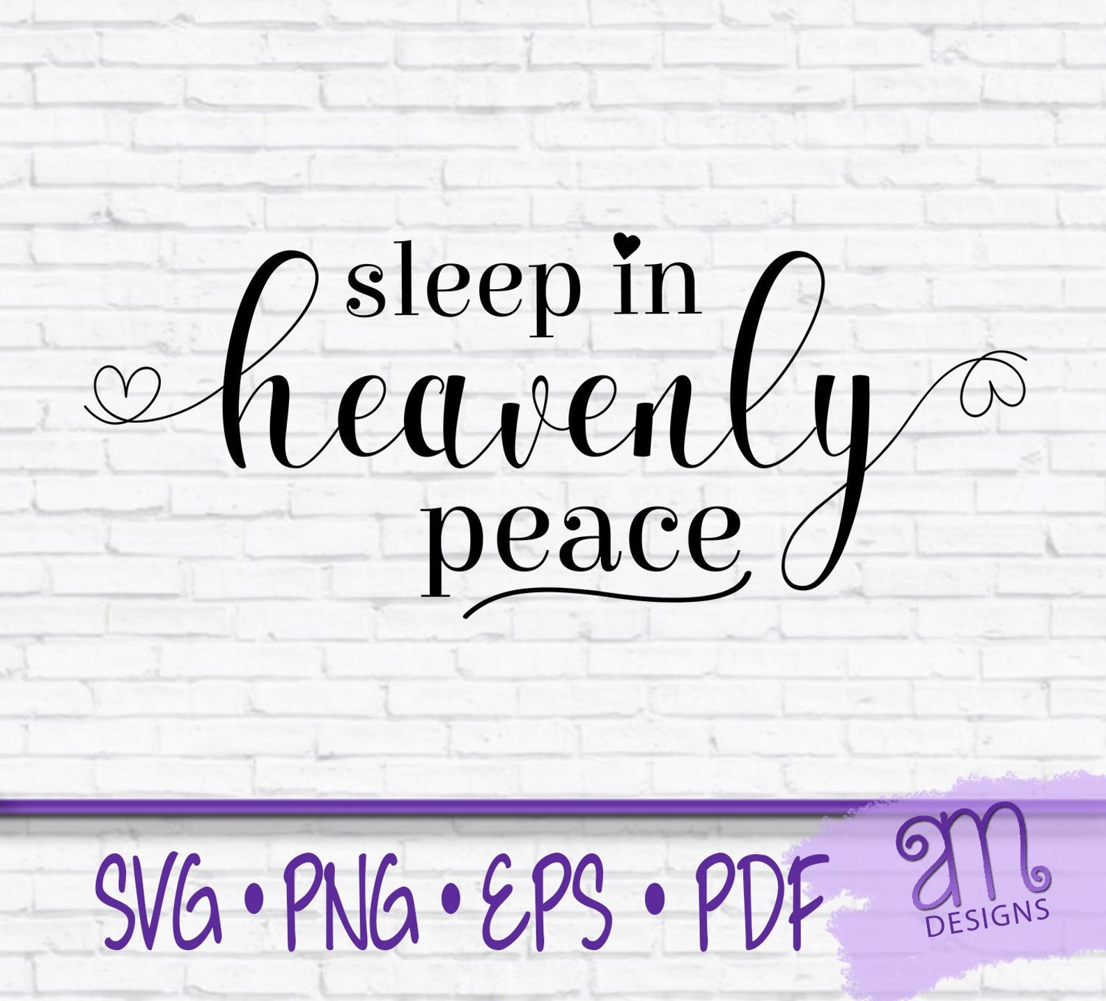 Sleep In Heavenly Peace Metal Sign