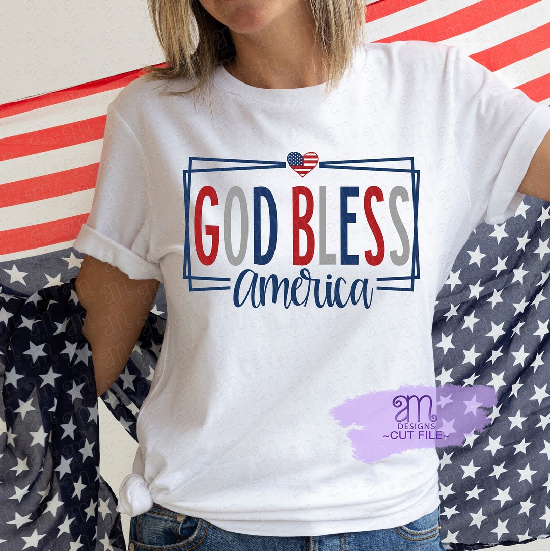 God Bless America Svg Independence Day Svg 4th of July - Etsy