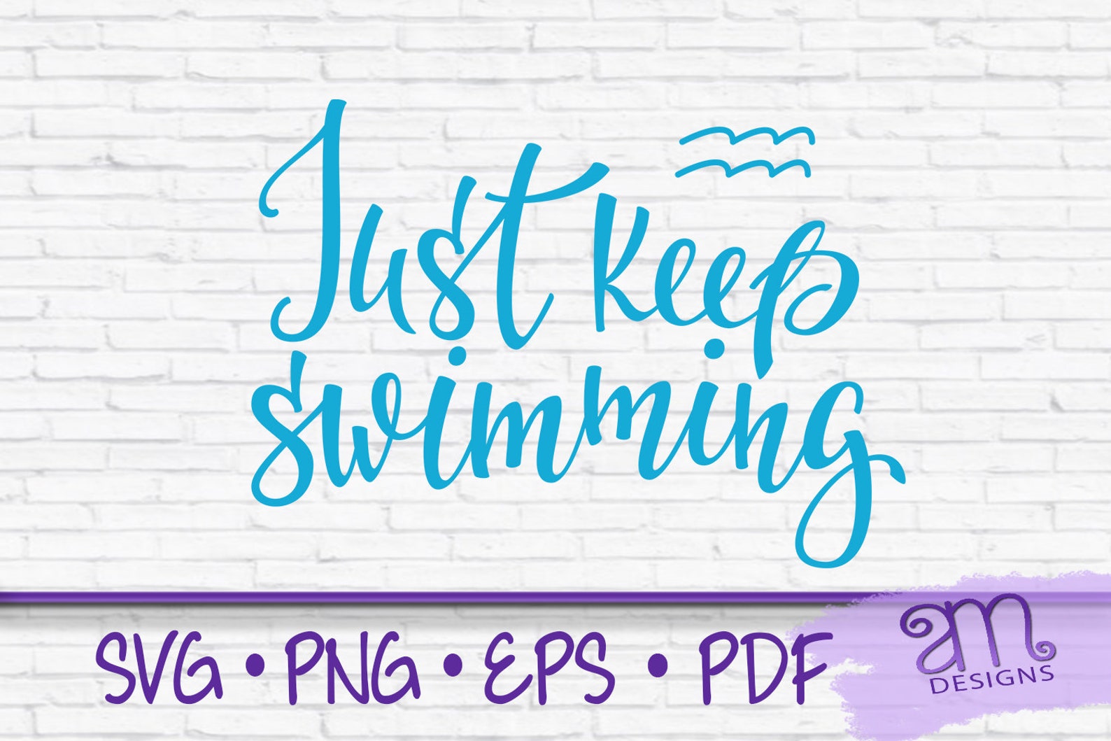 Just keep swimming just keep swimming svg swimming svg svg | Etsy