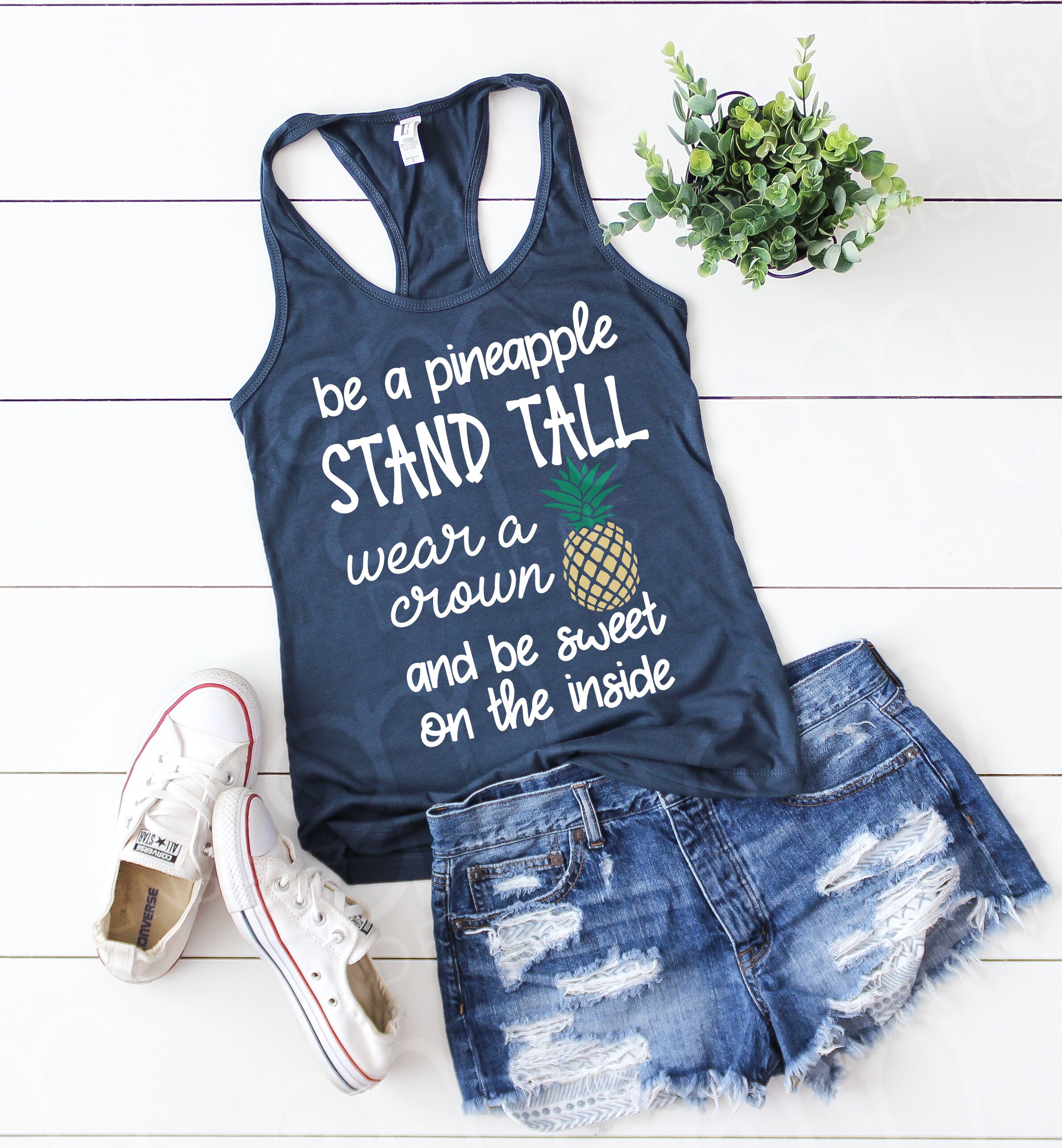 Download Svg Summer Svg Pineapple Svg Stand Tall Svg Wear A Crown Etsy