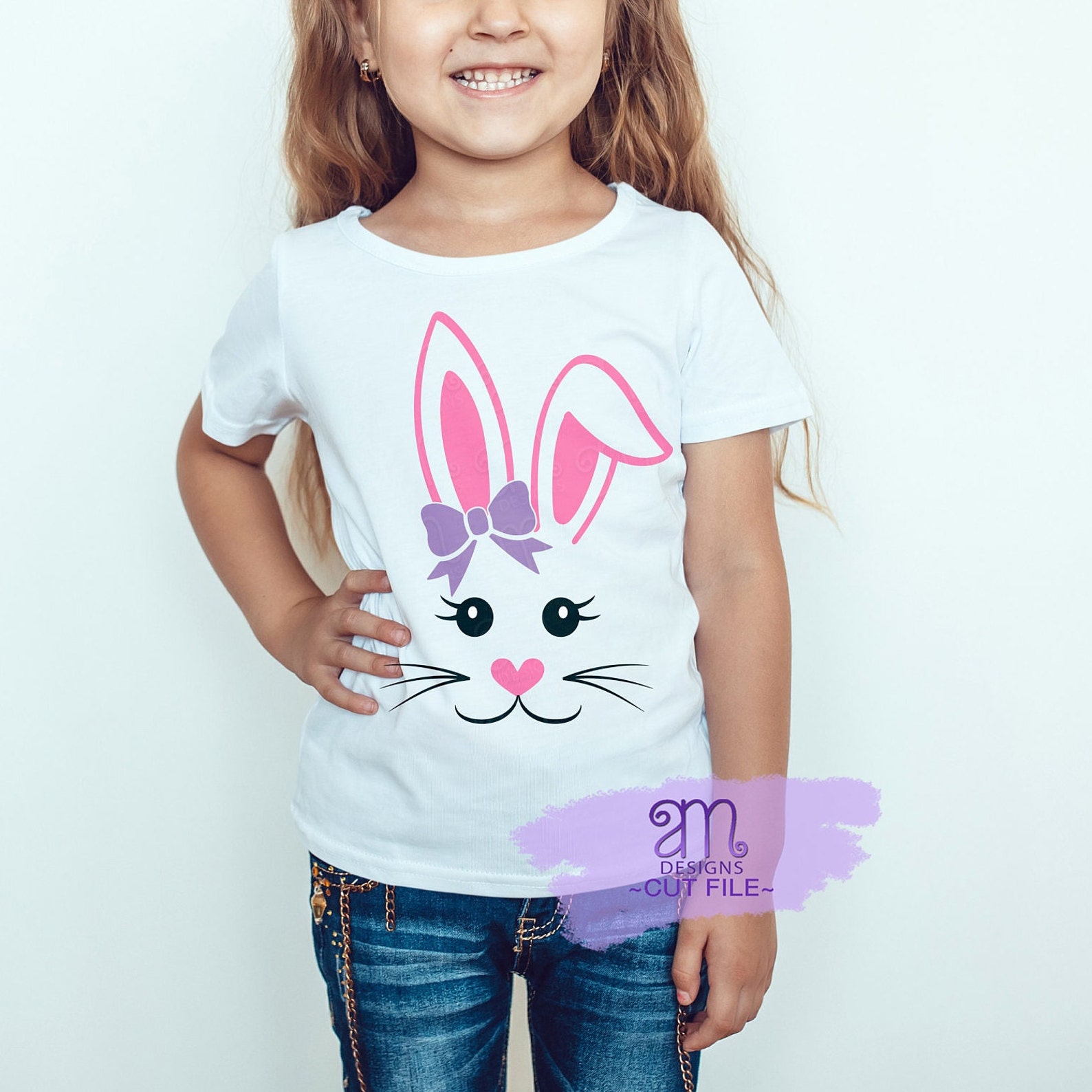 Bunny Face Set Svg Boy Bunny Face Svg Girl Bunny Face Svg - Etsy