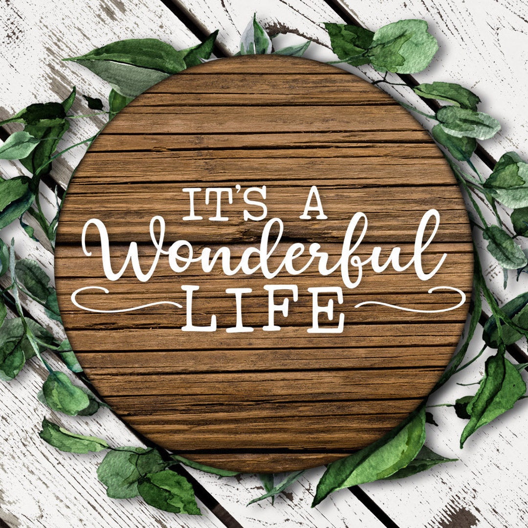 Its a Wonderful Life Wonderful Life Svg Christmas Sayings - Etsy
