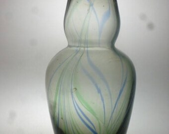 Czech art glass vase Metelak Harrachov