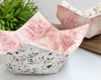 Reversible Microwave Bowl Cozy that goes into the microwave with your bowl and Ice cream bowl holder.