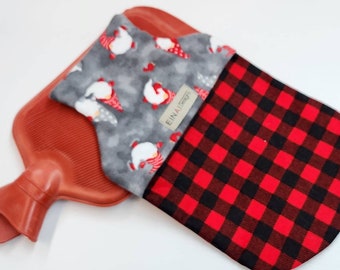 Flannel Hot Water Bottle Covers, the perfect thickness - Ready to ship -