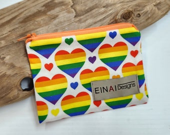 Waterproof lined Zipper Pouch great for a change pouch, Reusable snack sac, gift cards and menstrual cups