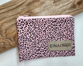 Waterproof lined Zipper Pouch great for a change pouch, Reusable snack sac, gift cards and menstrual cups