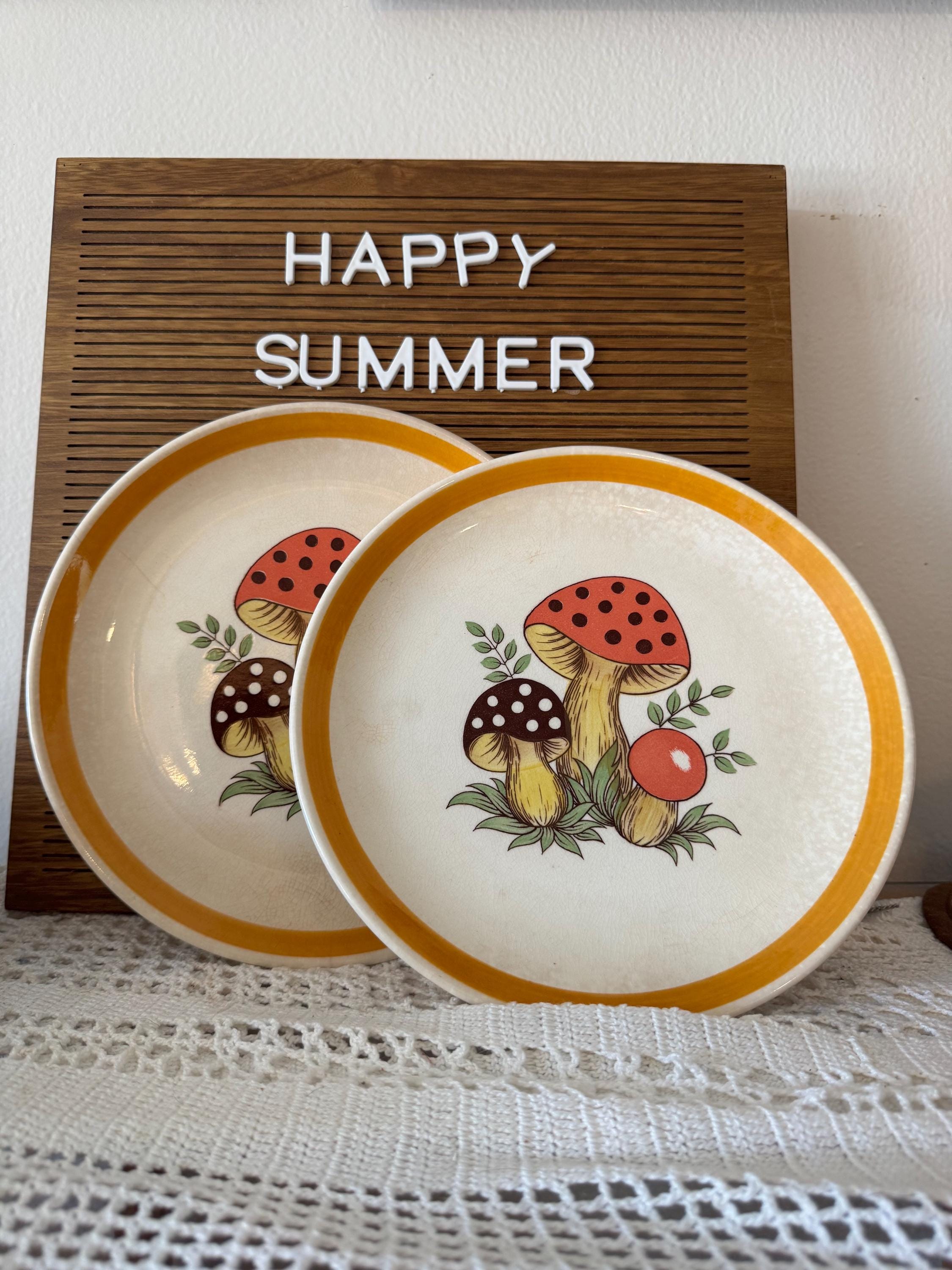 Vintage Merry Mushroom Set - Etsy