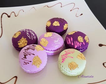 Handmade Fake Macarons for Display Set of 6 Faux Macaron Wedding Favours