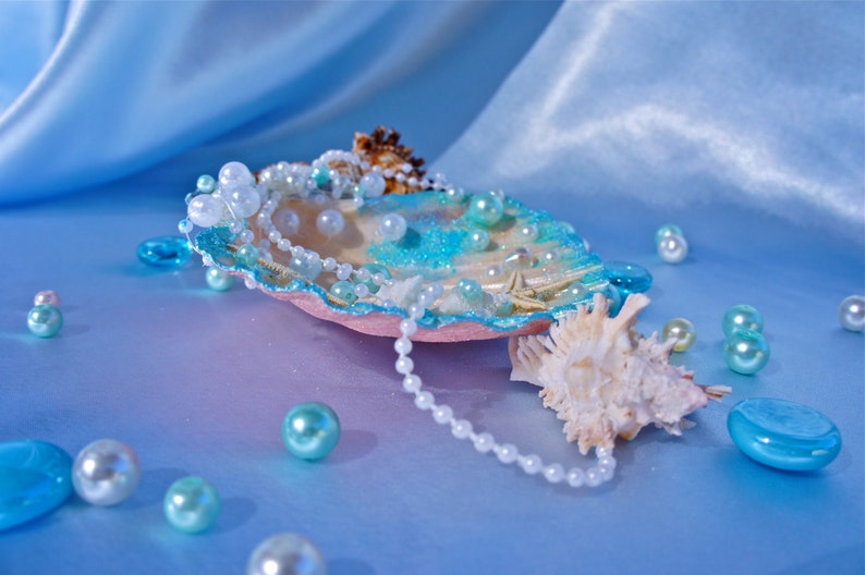 Beach Ring Bearer Sea Shell,Beach Wedding Ring Bearer Pillow image 4