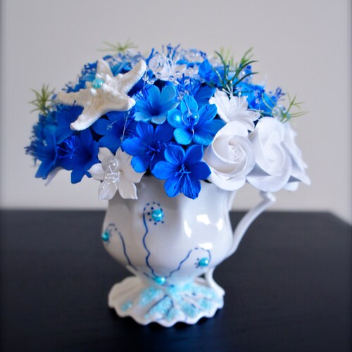 Flower Arrangement,Handmade Flowers,Centrepieces,Beach Wedding Decor,Home Decor shops