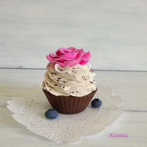 Realistic Cupcake Fake Cupcake Faux Cupcake for Kitchen Decor Shower Favour Display Dessert Home Decor Kitchen Decor Bakery Display