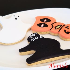 Set of 3 Fake Cookie Halloween Faux Cookies Handmade Fake Cookie Halloween Cookies Halloween Treats image 2