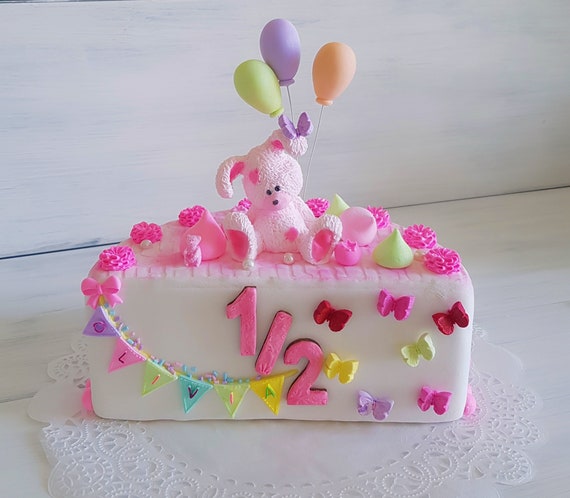 Half Year Birthday Fake Cake For Girl Baby Photo Prop Fake Etsy Half Year Birthday Fake Cake For Girl Baby Photo Prop Fake Etsy