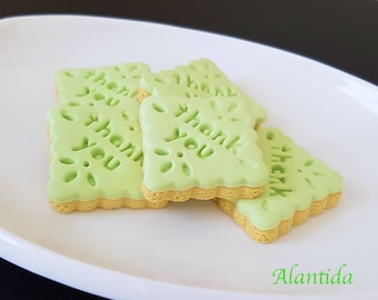 Handmade Fake Cookies Set of 5 Faux Cookies Thank You Cookie Photography Prop Fake Cookie Faux Cookie