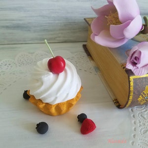 Realistische Tarte Fake Tart Faux Tart für Küche Dekor Dusche Gastgeschenk Display Dessert Fake Cupcake Kekse Sweet Display Bild 1