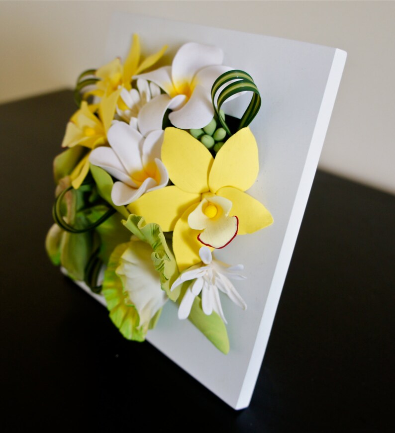 Tropical flower arrangement,flower decor,handmade flower,flower arrangement image 5