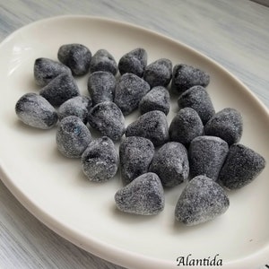 Fake Halloween Black Gumdrops Faux Black Gumdrops Halloween Candy Halloween Treats Halloween Decor Halloween Candy Halloween Sweets