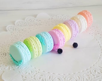 Fake Macaroons Faux Macaroon Home Decor Fake Cookie Fake Pastel Macaron Faux Macaron Bakery Decor Photography Prop Kitchen Decoration