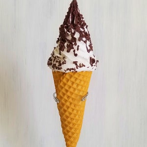 Fake Eis Faux Eiswaffel Vanille Eis Eis Shop Dekoration Küche Dekoration Realistische Eis Swirl Eiscreme