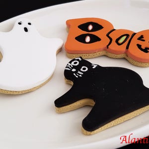 Set of 3 Fake Cookie Halloween Faux Cookies Handmade Fake Cookie Halloween Cookies Halloween Treats image 3